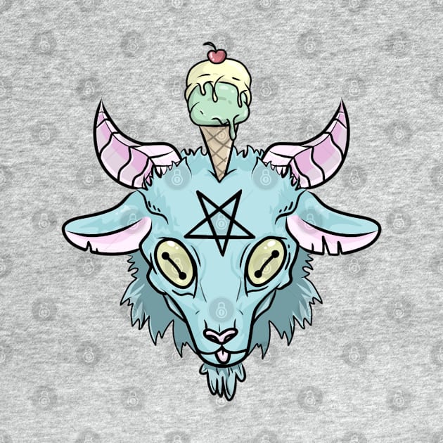 Ice cream Baphomet by yourlocalartplug